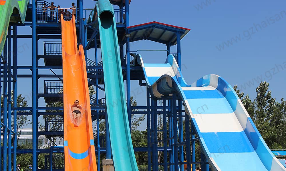 河北保定海森水上大世界高速滑道、家庭宽滑梯